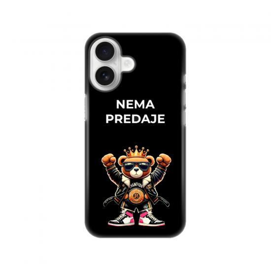 Silikonska maskica za iPhone - Teddy nema predaje Silikonska maskica za iPhone - Teddy nema predaje